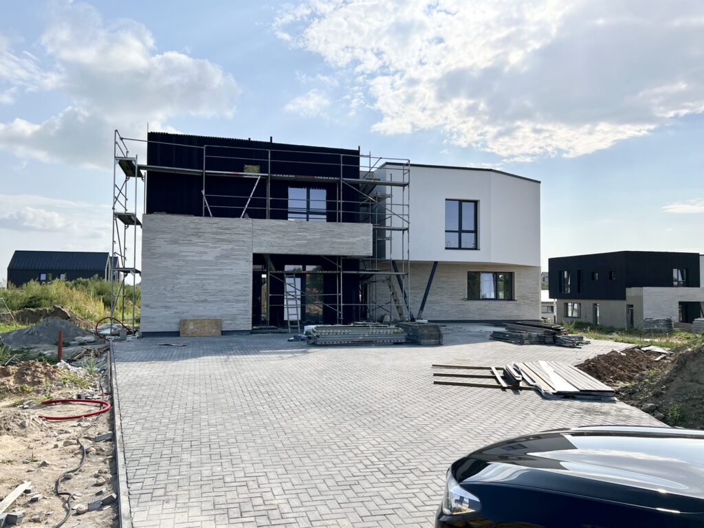 Armėnų namai (Armėnų g. 2, 14, 19 / Savičiūnų g. 3, 5, 7) - Row housing - construction photos