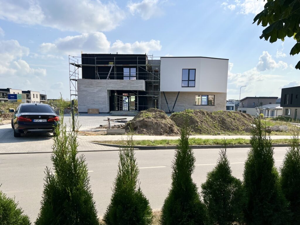 Armėnų namai (Armėnų g. 2, 14, 19 / Savičiūnų g. 3, 5, 7) - Row housing - construction photos