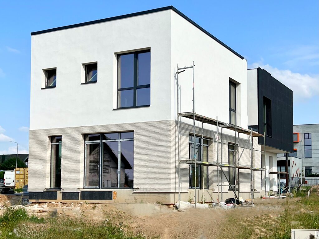 Armėnų namai (Armėnų g. 2, 14, 19 / Savičiūnų g. 3, 5, 7) - Row housing - construction photos