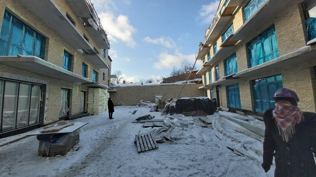 Vilniaus monmartras (Polocko g. 26) - Daudzdzīvokļu nams - būvdarbu attēli