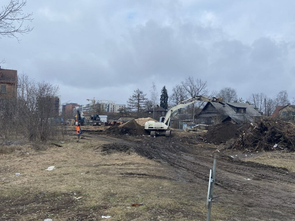 Kernavės g. (Kernavės g.) - Bike path, Street - construction photos