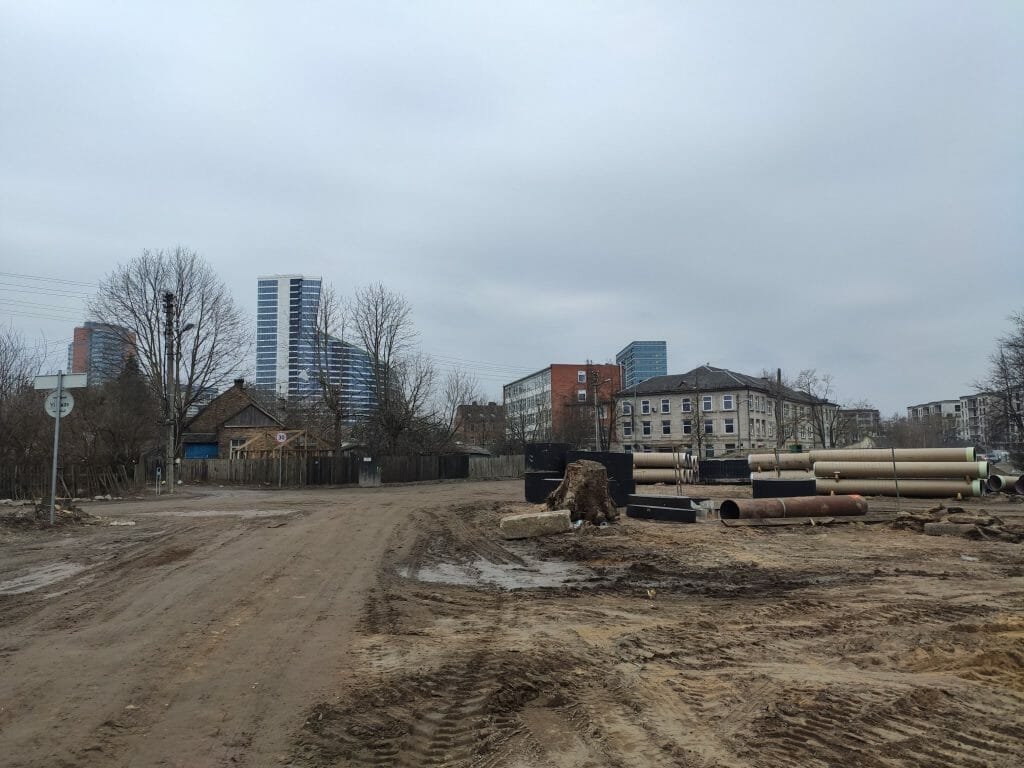 Kernavės g. (Kernavės g.) - Bike path, Street - construction photos