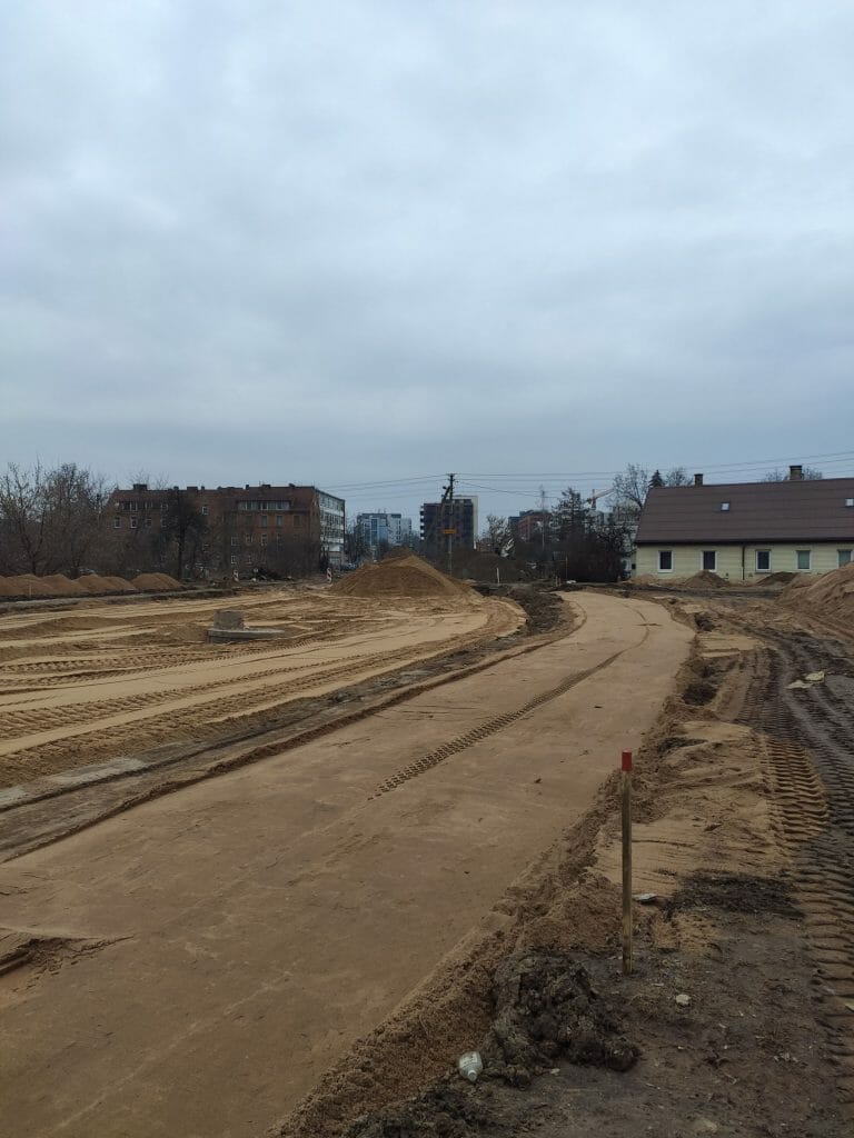 Kernavės g. (Kernavės g.) - Bike path, Street - construction photos