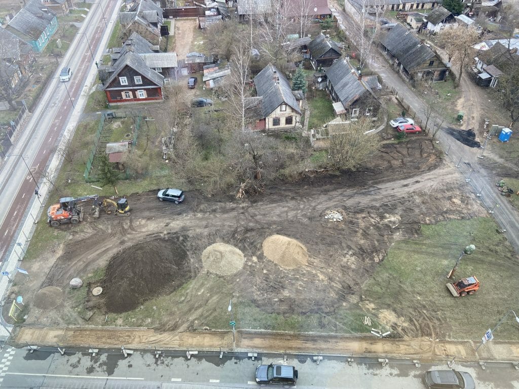 Drakono pieva (Giedraičių-Krokuvos g. skveras) (Krokuvos g.) - Square - construction photos