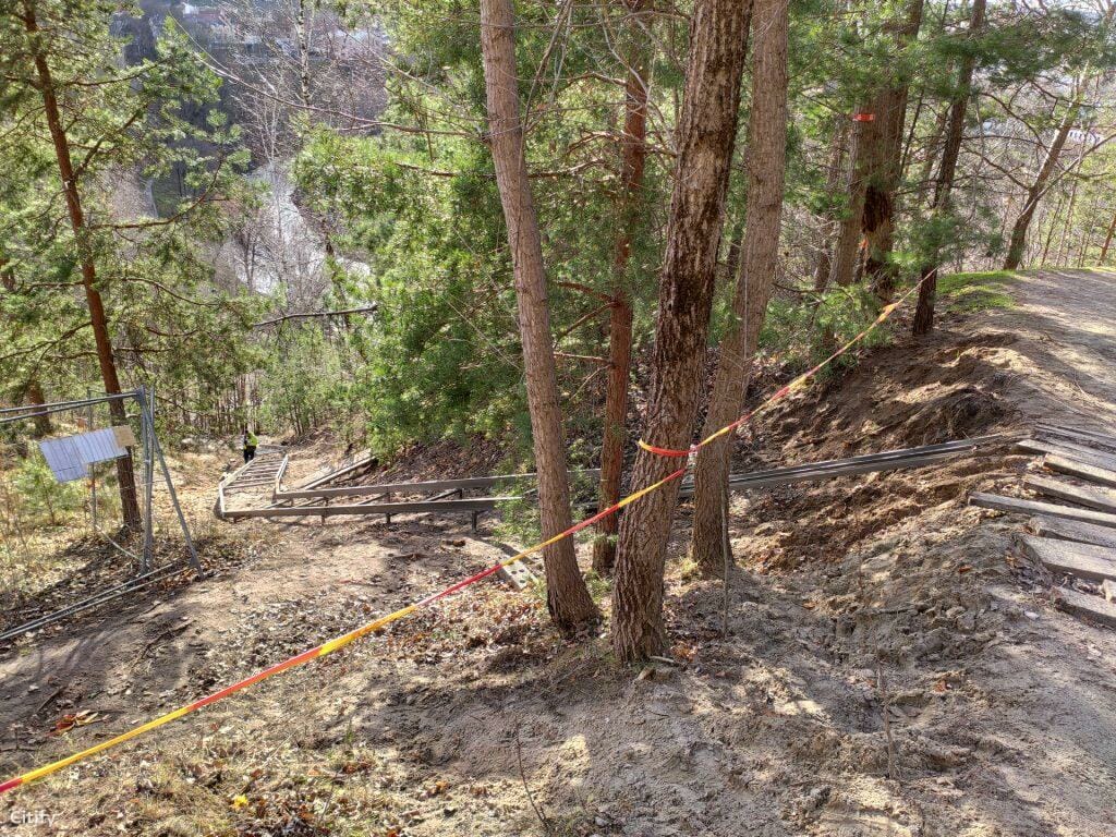 Kalnų parkas (Arsenalo g. 5) - Park - construction photos