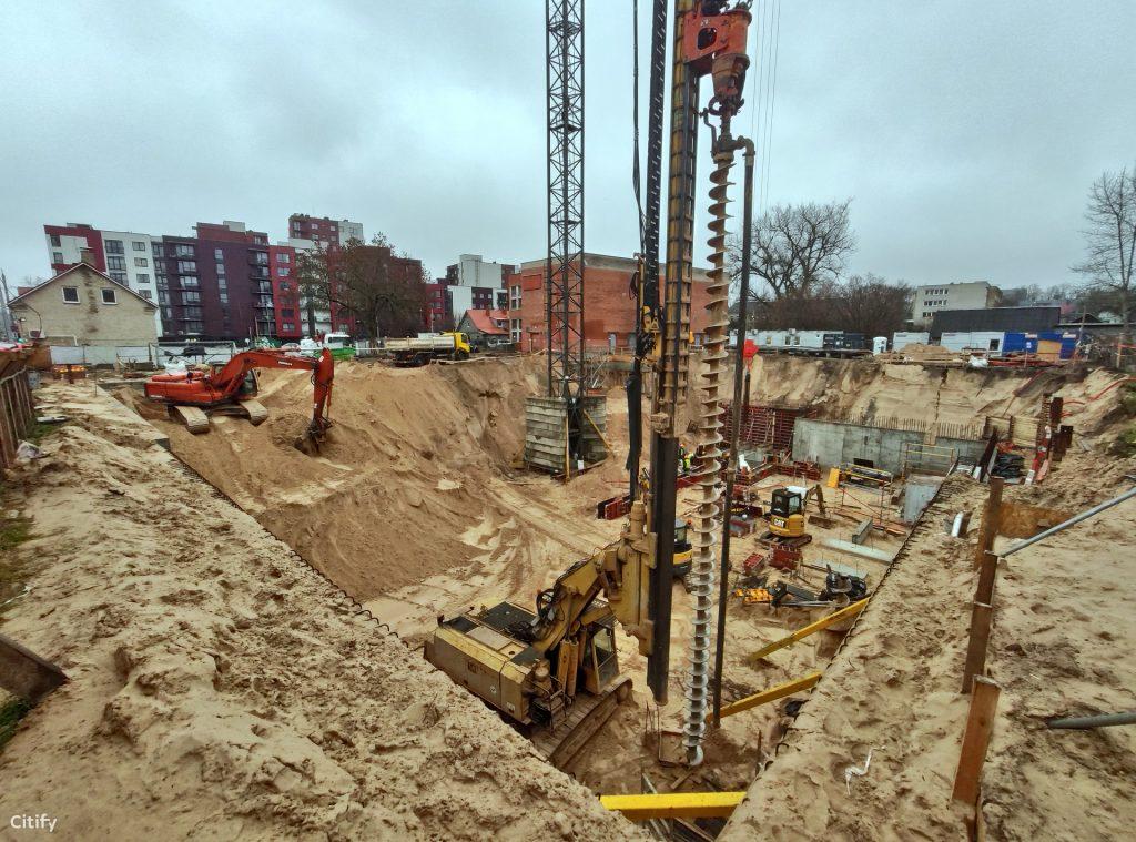 K22 (Kauno g. 22) - Office center - construction photos