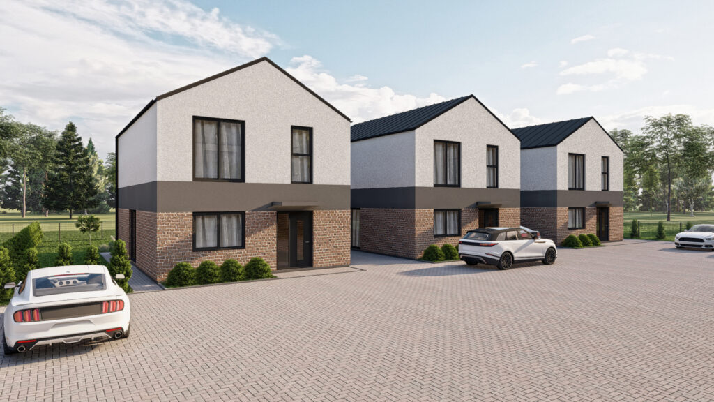 Kalnėnų namai (Keltų g. 10, 12, 18) - Row housing - visualization