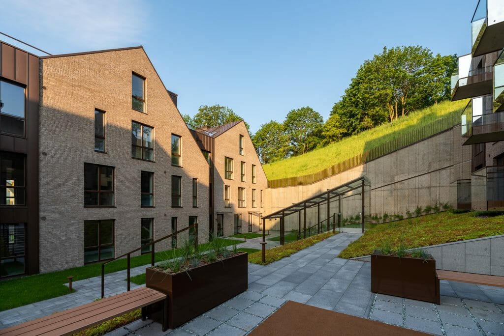 Užupio terasos (Kreivasis skg. 18) - Multi apartment - construction photos