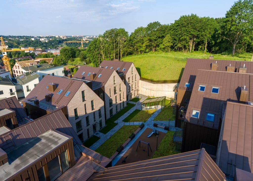 Užupio terasos (Kreivasis skg. 18) - Multi apartment - construction photos