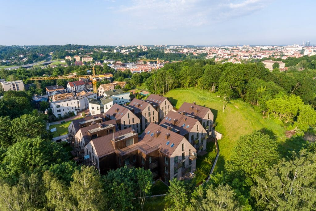 Užupio terasos (Kreivasis skg. 18) - Multi apartment - construction photos
