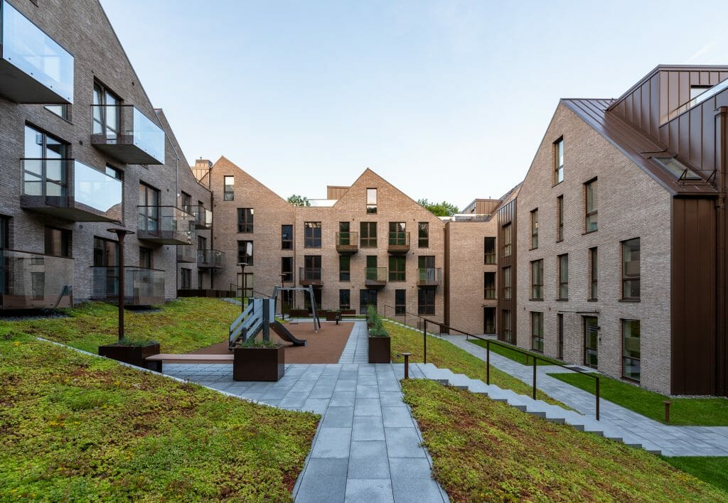 Užupio terasos (Kreivasis skg. 18) - Multi apartment - construction photos