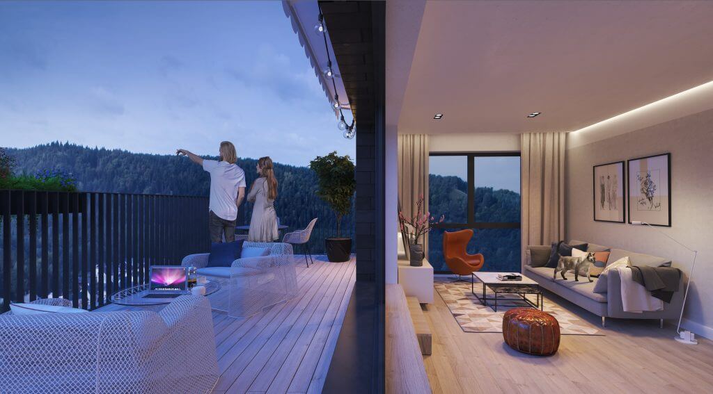 Lazdynėlių vingis 1-2 etapai (Lazdynėlių g. 38, 38A) - Multi apartment - visualization