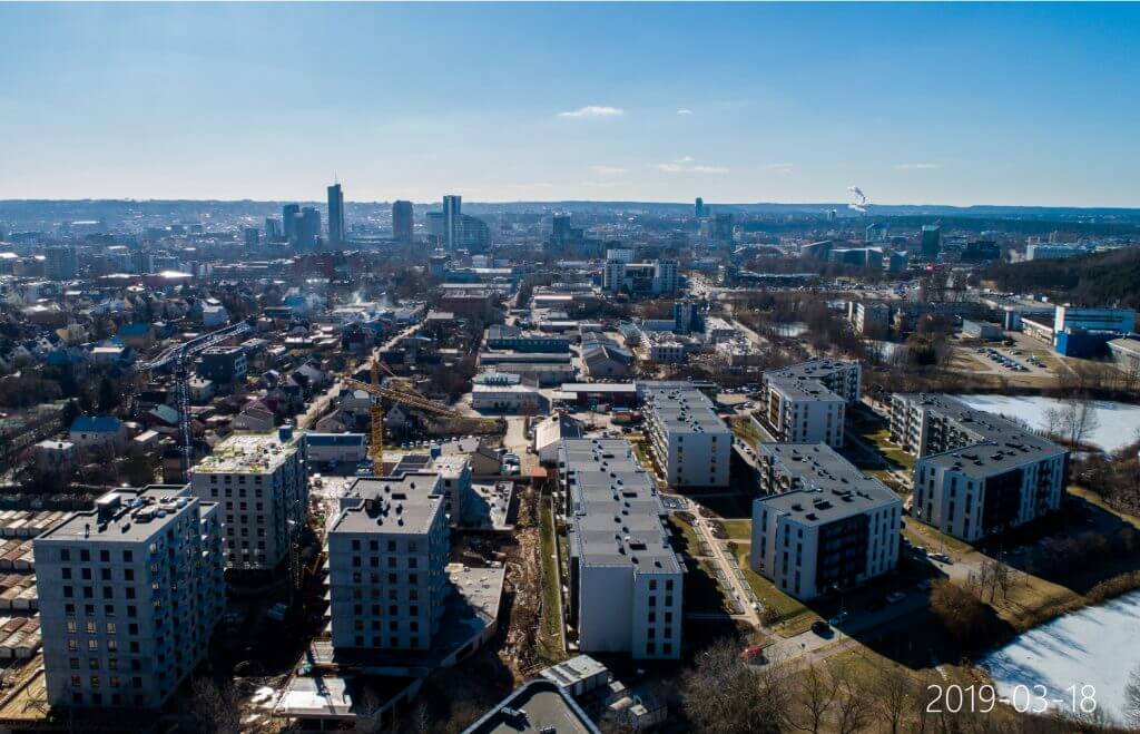 Linkmenų ežerai 3 etapas (Linkmenų g. 58) - Multi apartment - construction photos