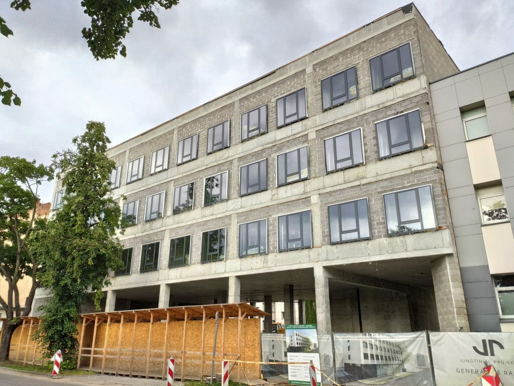 Mykolo Marcinkevičiaus ligoninės plėtra (Kauno g. 7) - Hospital - construction photos