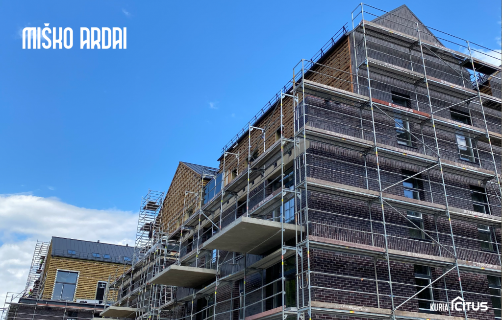 Miško ardai 1 etapas (Burbiškių g. 6) - Multi apartment - construction photos