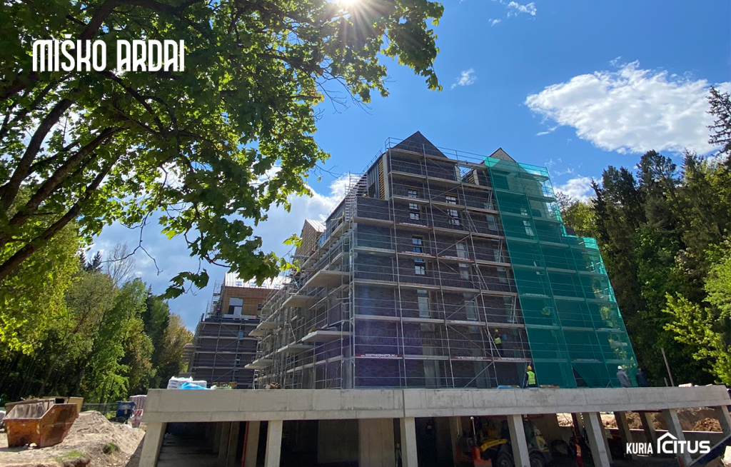 Miško ardai 1 etapas (Burbiškių g. 6) - Multi apartment - construction photos