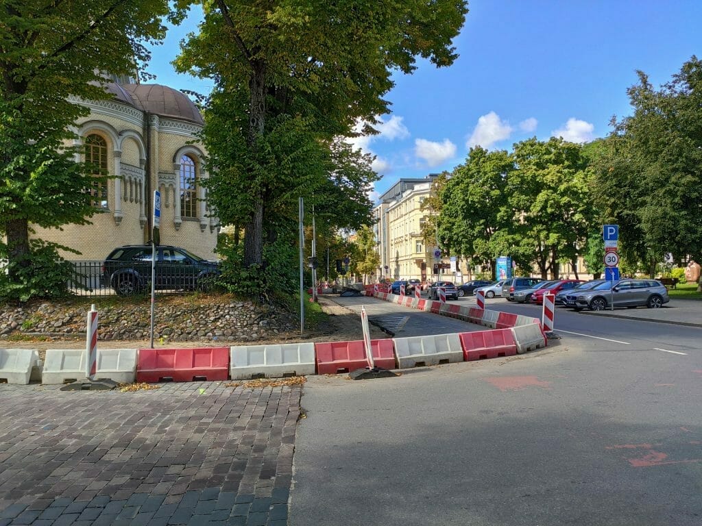 Algirdo g. dviračių takas (Algirdo g.) - Jalgrattatee, Tänav - ehituse fotod