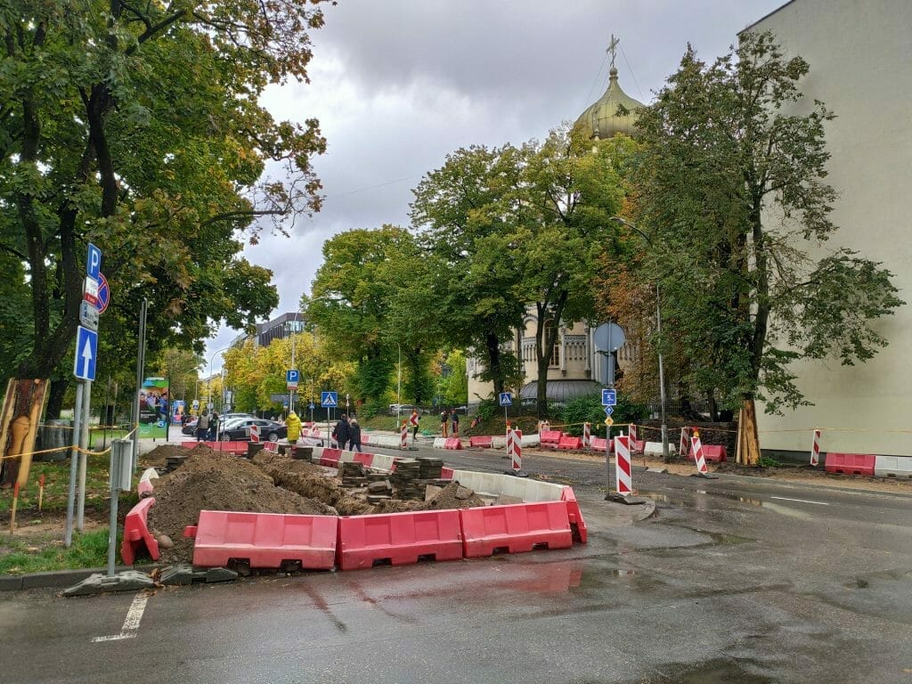 Algirdo g. dviračių takas (Algirdo g.) - Jalgrattatee, Tänav - ehituse fotod