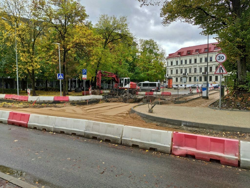 Algirdo g. dviračių takas (Algirdo g.) - Jalgrattatee, Tänav - ehituse fotod