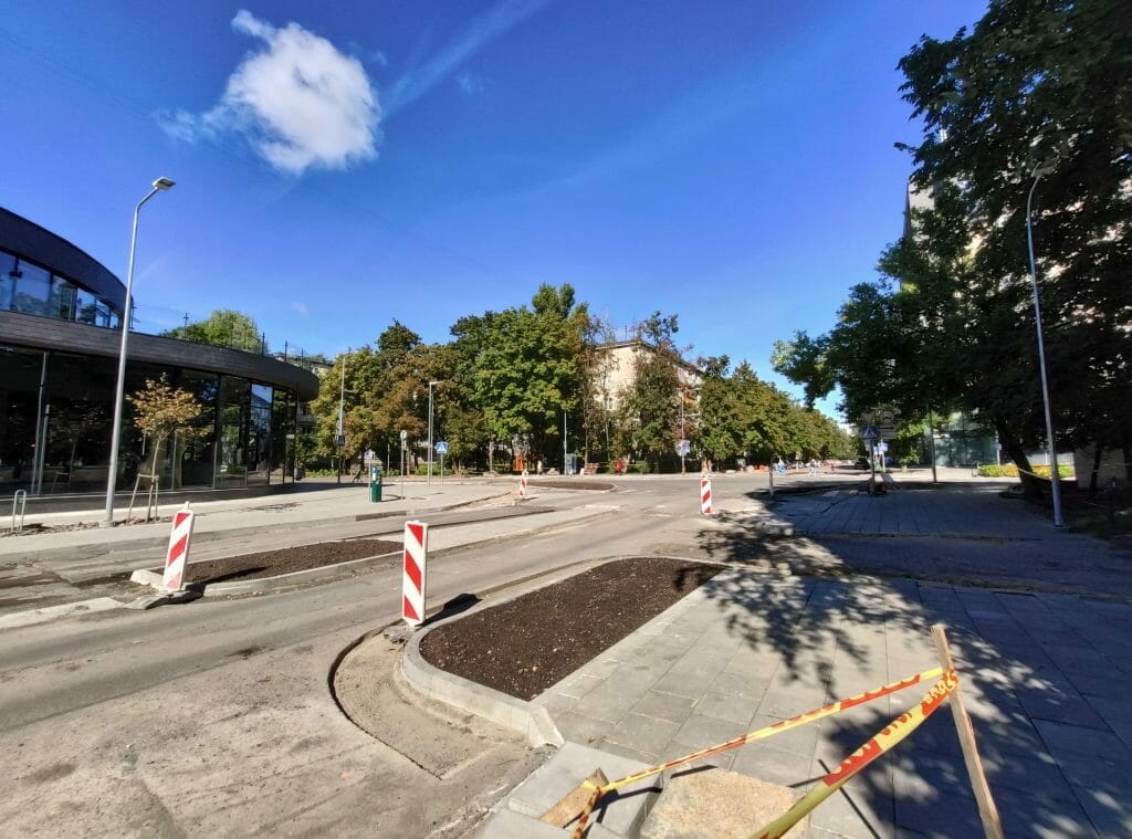 Naugarduko ir Vytenio g. žiedinė sankryža (Naugarduko g.) - Street - construction photos