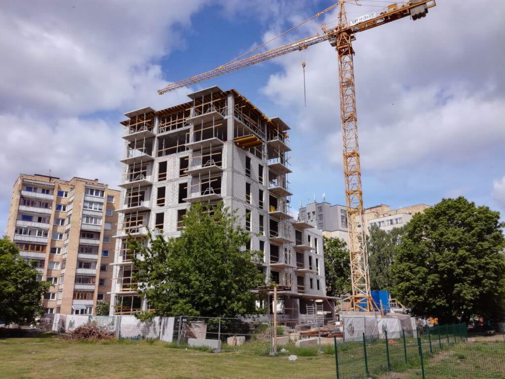 N-GARDEN (Naugarduko g. 50B) - Multi apartment - construction photos