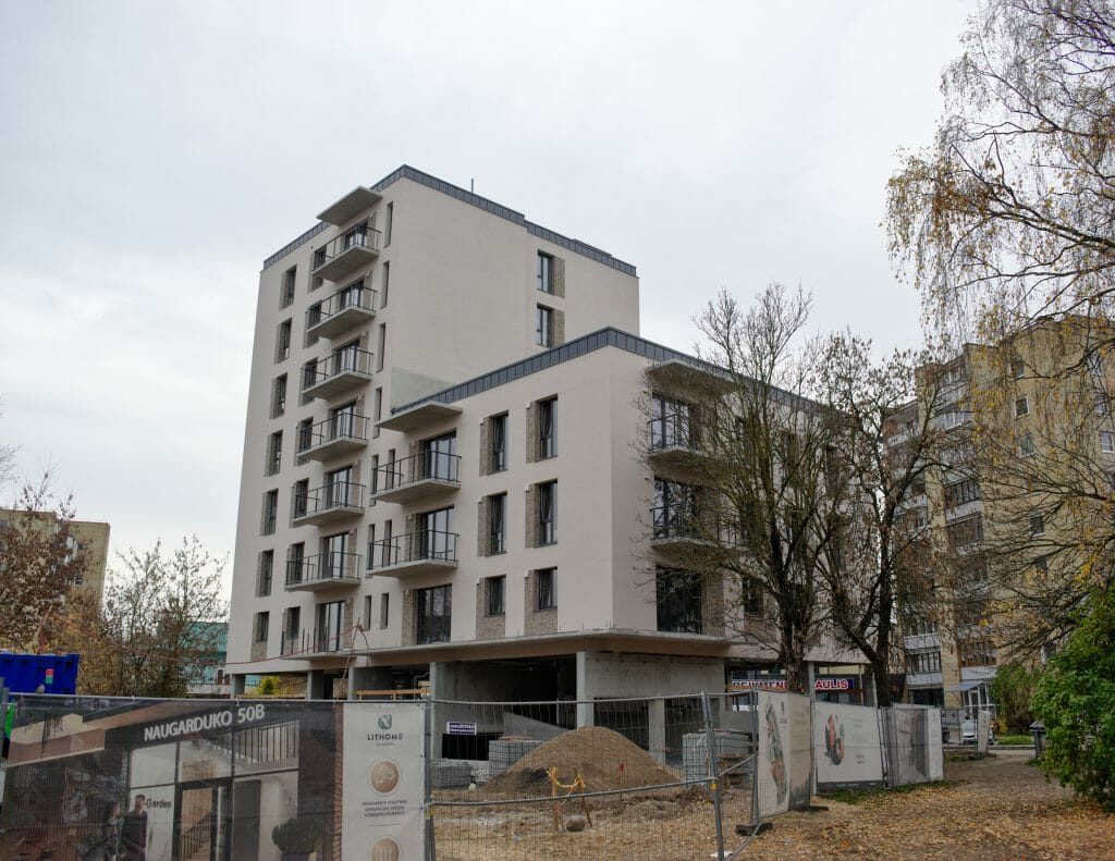 N-GARDEN (Naugarduko g. 50B) - Multi apartment - construction photos