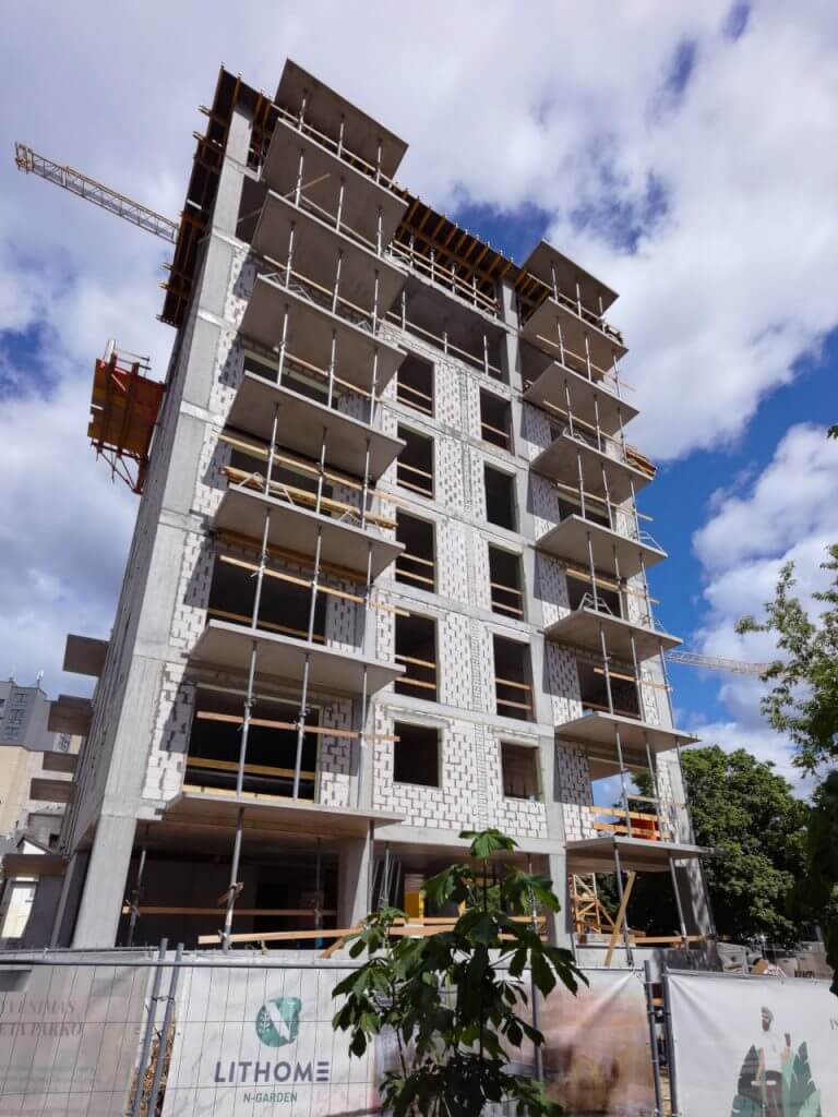 N-GARDEN (Naugarduko g. 50B) - Multi apartment - construction photos
