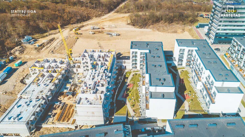 Ozo kvartetas (Jurgio Lebedžio g. 9) - Multi apartment - construction photos