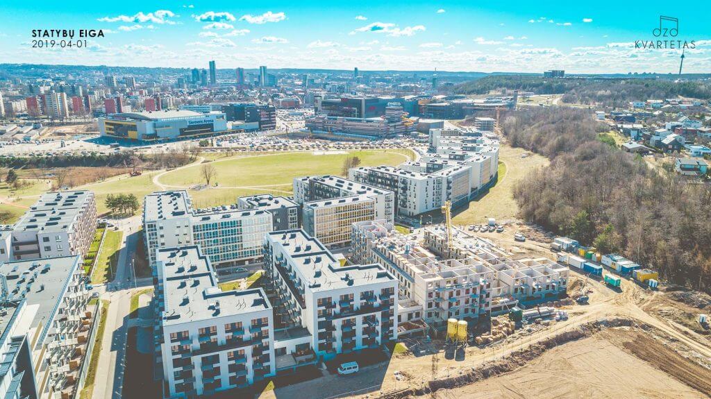 Ozo kvartetas (Jurgio Lebedžio g. 9) - Multi apartment - construction photos