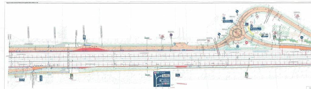 A1 Giraitės atkarpa (viadukas) 102 - 107 km. (A1) - Kelias - vizualizacija