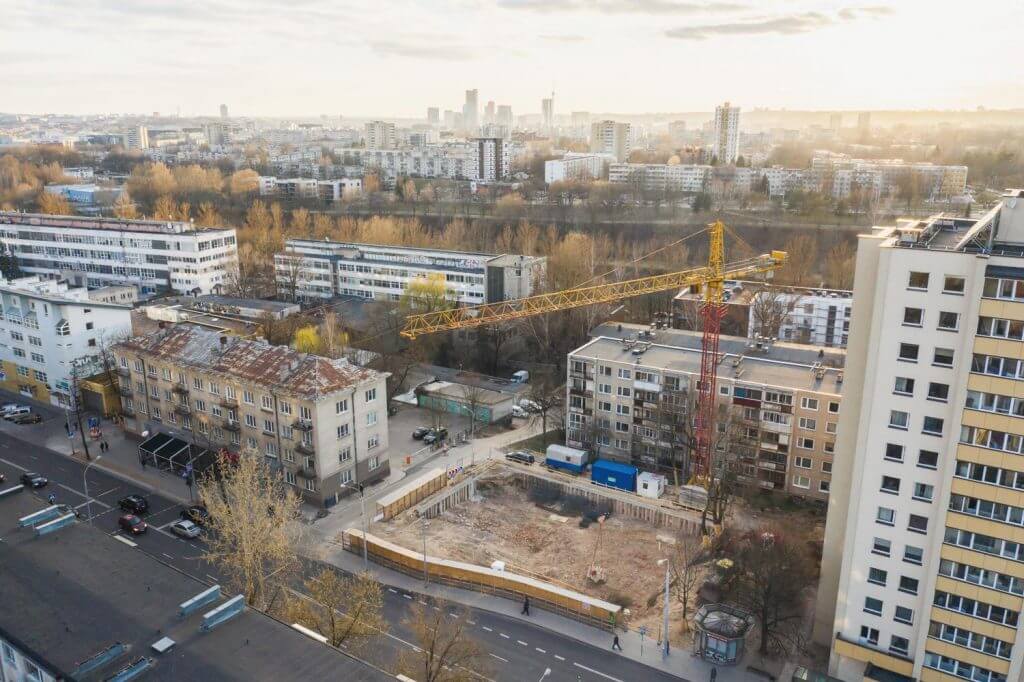 Platinum 48 (Antakalnio g. 48A) - Office center - construction photos