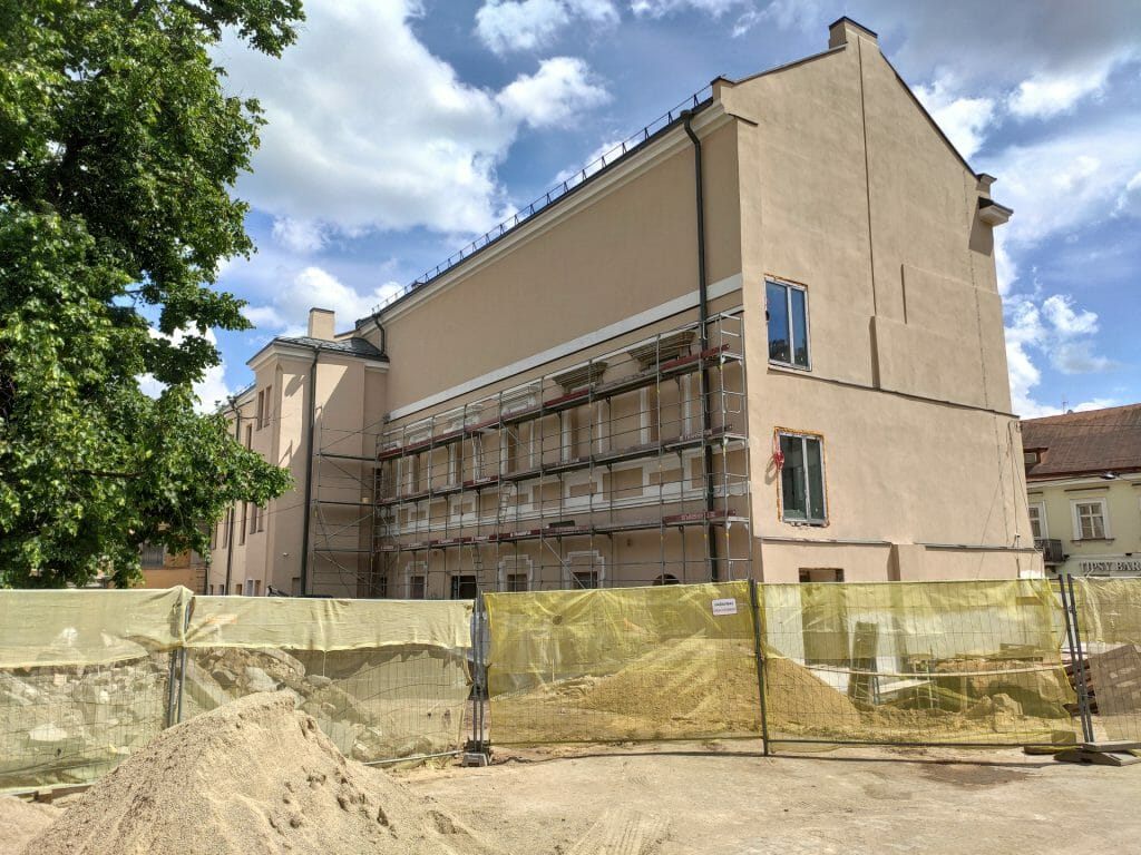 Radvilų rūmų pietų korpuso ir rytų paviljono atkūrimas (Vilniaus g. 24) - Museum - construction photos