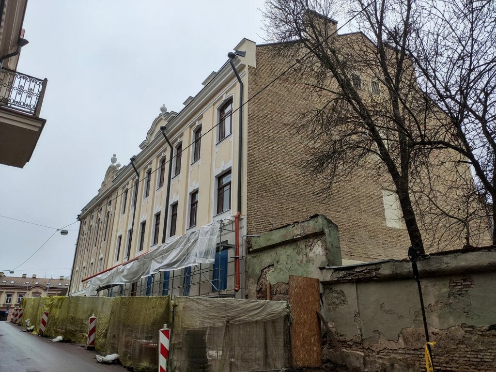 Radvilų rūmų pietų korpuso ir rytų paviljono atkūrimas (Vilniaus g. 24) - Museum - construction photos