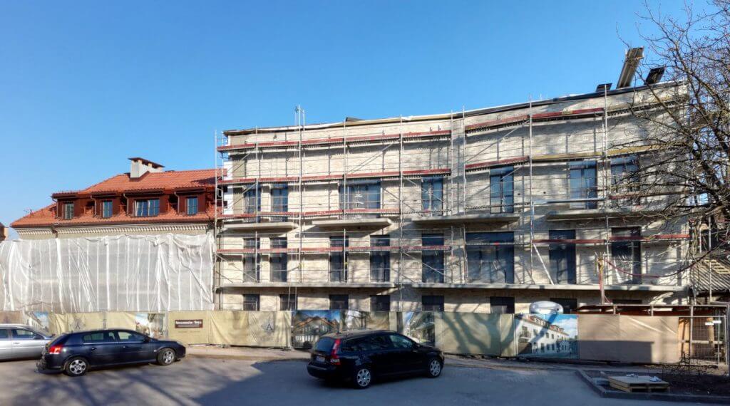 Senamiesčio arka (Plačioji g. 4) - Multi apartment - construction photos