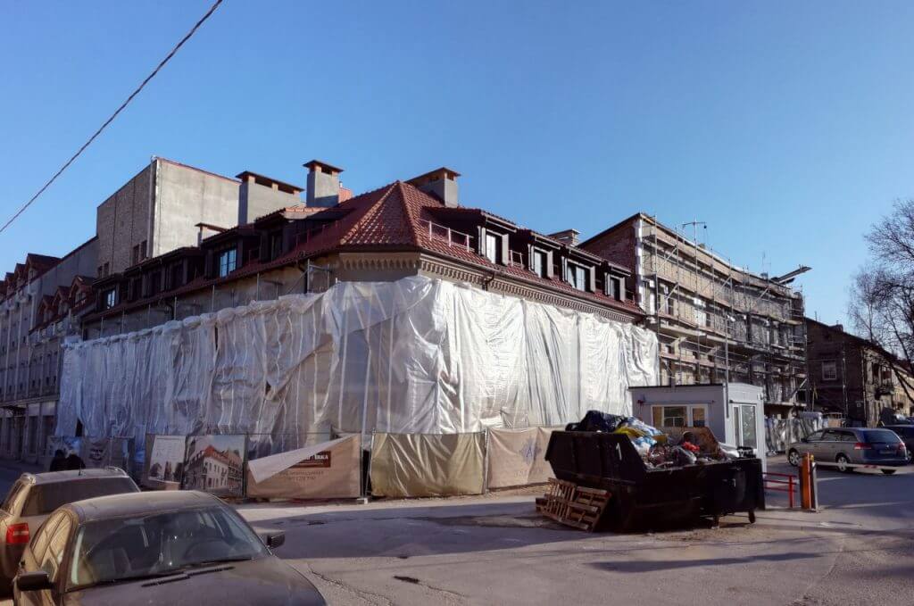 Senamiesčio arka (Plačioji g. 4) - Multi apartment - construction photos