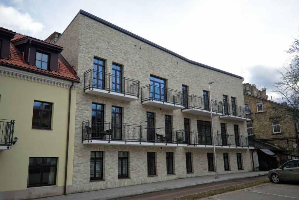 Senamiesčio arka (Plačioji g. 4) - Multi apartment - construction photos