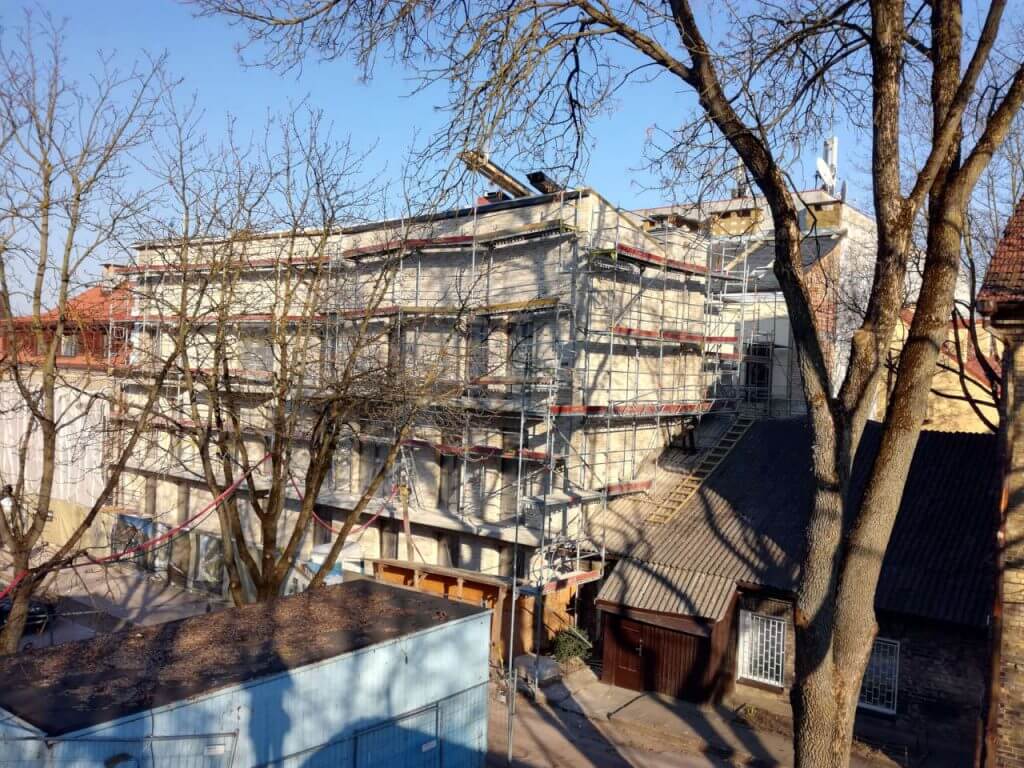 Senamiesčio arka (Plačioji g. 4) - Multi apartment - construction photos