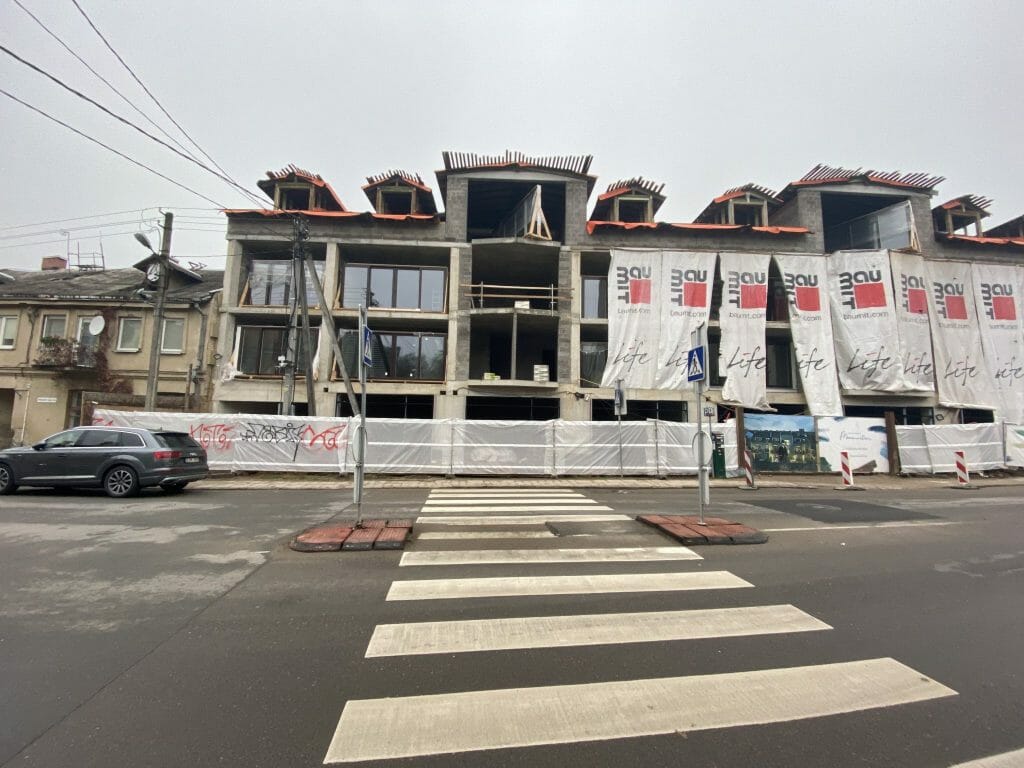 Vilniaus monmartras (Polocko g. 26) - Daudzdzīvokļu nams - būvdarbu attēli