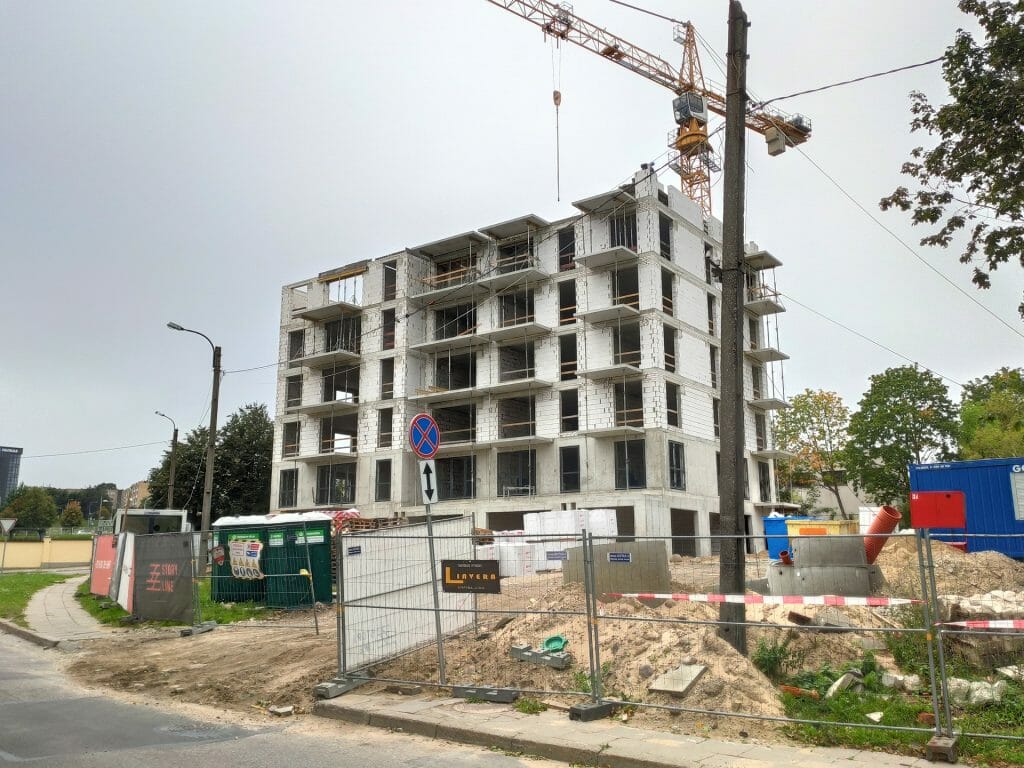 Storyline (Algirdo g. 85) - Multi apartment - construction photos