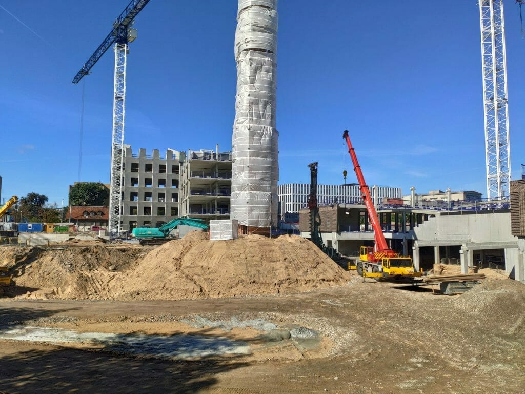 Cyber City 1 etapas (Švitrigailos g. 32) - Office center - construction photos