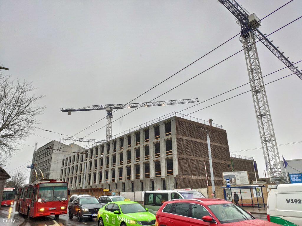 Cyber City 1 etapas (Švitrigailos g. 32) - Office center - construction photos