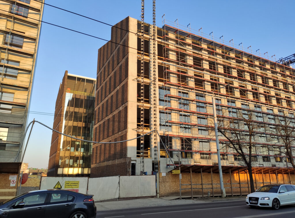 Cyber City 1 etapas (Švitrigailos g. 32) - Office center - construction photos