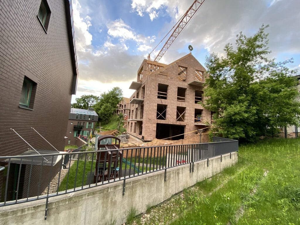 Andrum renesansas (Kreivasis skg. 4) - Multi apartment - construction photos