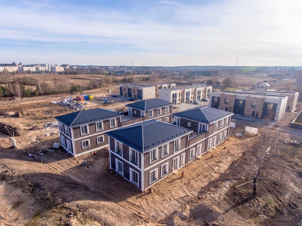Sofa House 1 etapas (Pakarvių g. 6, 8) - Rindu mājas - būvdarbu attēli