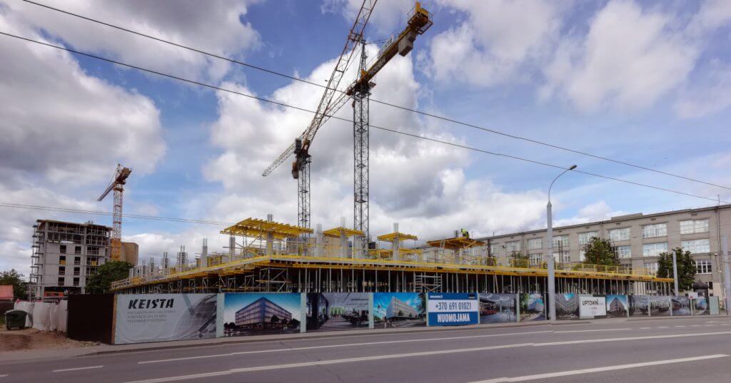 Uptown Park (Švitrigailos g. 13) - Office center - construction photos