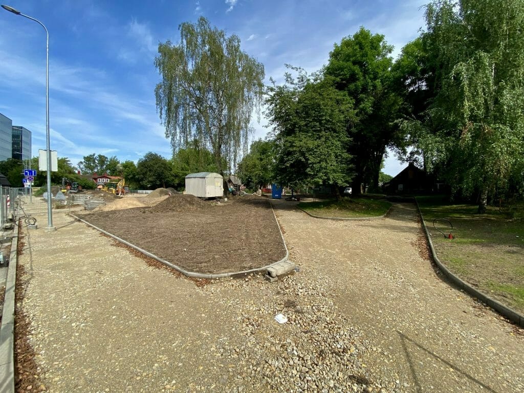 Drakono pieva (Giedraičių-Krokuvos g. skveras) (Krokuvos g.) - Square - construction photos