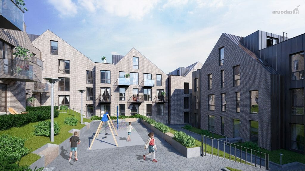 Užupio terasos (Kreivasis skg. 18) - Multi apartment - visualization