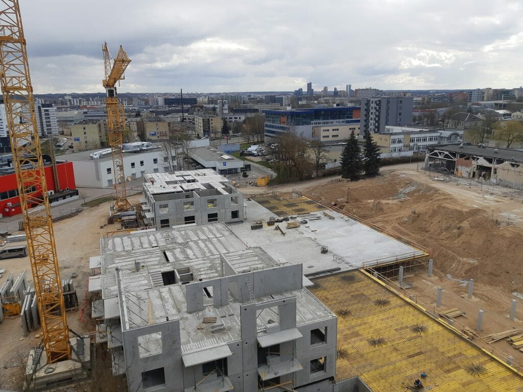 Verkių sodas 1 etapas (Verkių g. 39) - Multi apartment - construction photos