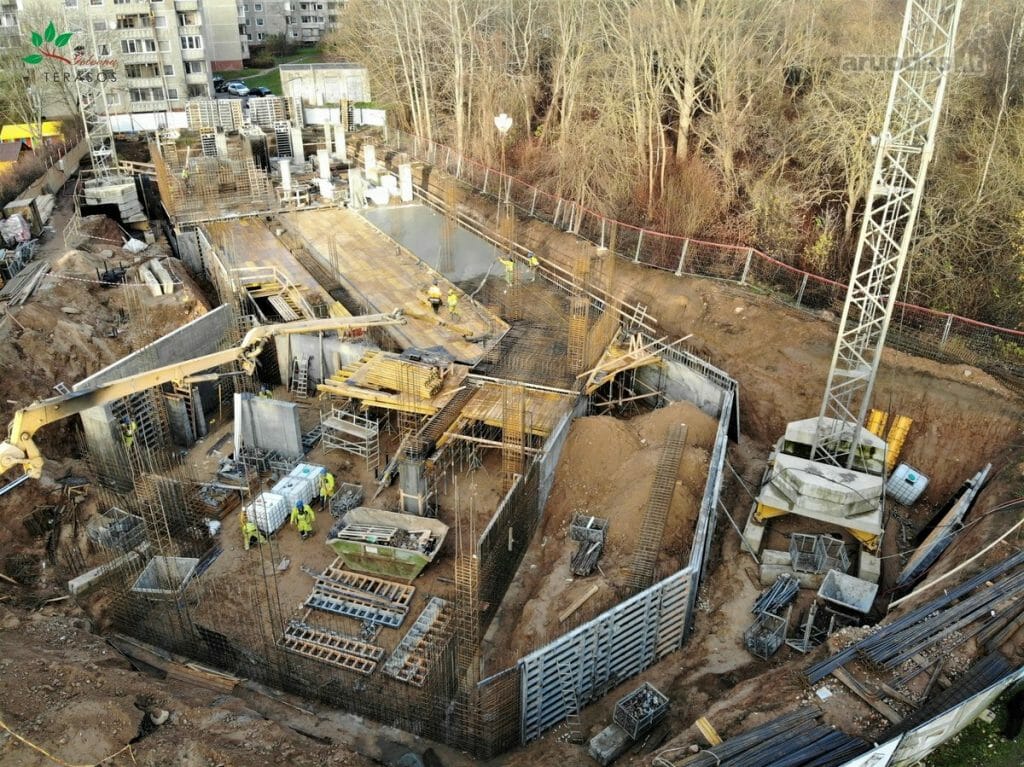 Gelvonų terasos (Gelvonų g. 1B) - Multi apartment - construction photos