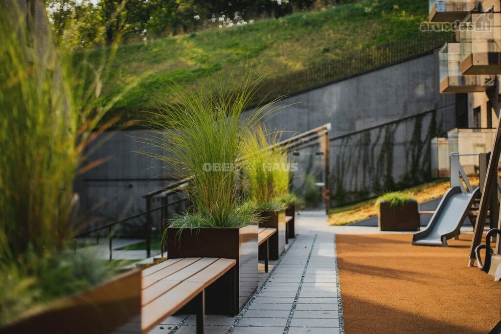 Užupio terasos (Kreivasis skg. 18) - Multi apartment - construction photos